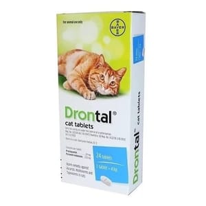 Bayer Bayer Drontal Cat 原盒48粒 48粒  正面圖