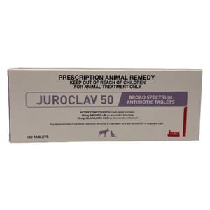 Juroclav Juroclav 50mg 抗生素片 100粒 100粒  正面圖