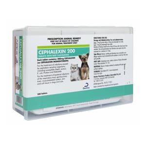 Cephalexin Cephalexin Beef Flavour 200mg 20粒 20粒 正面圖