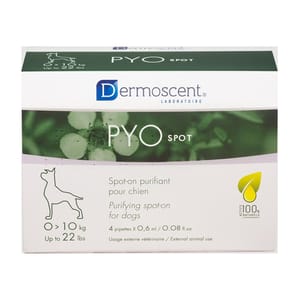 Dermoscent Dermoscent PYO spot pour for Dogs 0-10kg 4p 10kg 正面圖