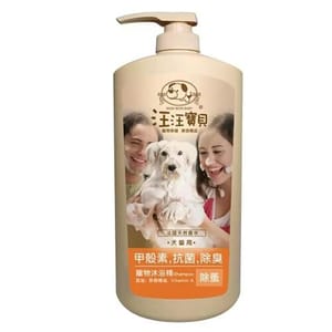 汪汪寶貝 汪汪寶貝 甲殼素洗毛液 除蚤抗菌配方 1000ml 1000ml 正面圖