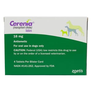 Cerenia Cerenia 16mg- 4Tablets 正面圖