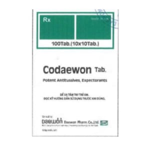 Codaewon Codaewon 咳敵王 500Tab 100粒 100粒 正面圖