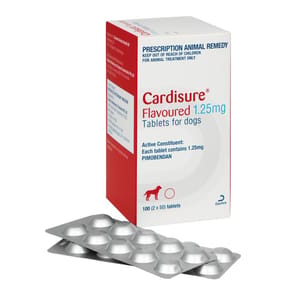Dechra Dechra Cardisure Flavoured 1.25mg 100Tab 1盒 正面圖