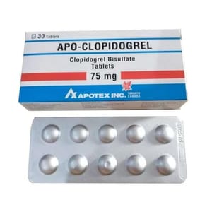Apo Apo Clopidogrel 薄血藥 75mg 30粒 30粒 正面圖