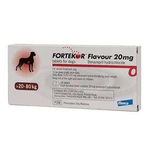 Fortekor Fortekor Flavor 20mg 14粒排 14粒 正面圖