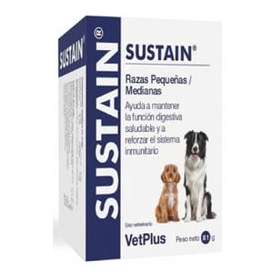 VetPlus-Sustain犬用益生菌 VetPlus-Sustain犬用益生菌 小及中型犬 2.7gx30包 7g 犬用 正面圖