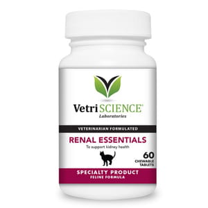 VetriScience VetriScience Renal Essentials貓隻腎臟補充咀嚼片60粒 60粒  正面圖