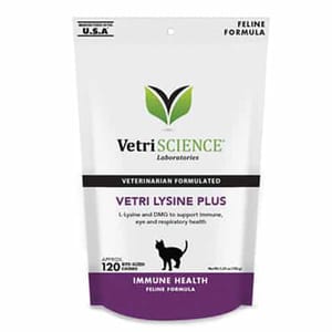 VetriScience VetriScience Lysine Plus Cat 120 Bited-sized Chews 正面圖