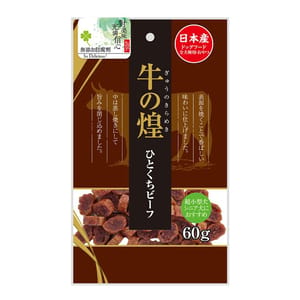 日本Q-Pet 日本Q-Pet 狗小食 牛の煌 厚切牛肉片 60g 60g 正面圖