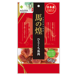 日本Q-Pet 日本Q-Pet 狗小食 馬の煌 一口馬肉片 60g 60g 正面圖