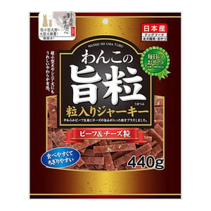 日本Q-Pet 日本Q-Pet 狗小食 旨粒 牛肉+芝士粒 440g 440g  正面圖