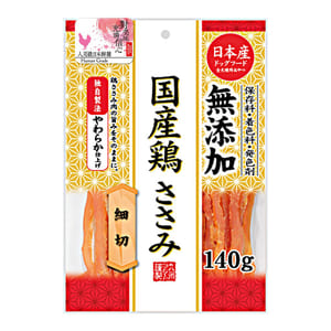 日本Q-Pet 日本Q-Pet 狗小食 軟雞肉切絲 140g 140g 正面圖