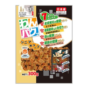 日本Q-Pet 日本Q-Pet 狗小食 WanPaku 關節/老犬肉粒 300g 300g 正面圖