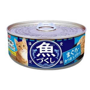 CIAO CIAO 貓罐頭 INABA 魚盛 吞拿魚+鰹魚+白飯魚 60g 60g  正面圖
