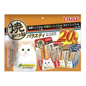 CIAO CIAO 貓零食 日本INABA燒鰹魚條 成貓用 20支入 貓用 正面圖