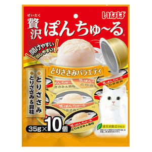 CIAO CIAO 貓零食 日本INABA超奴杯 雞肉Party 35g×10 35g 正面圖