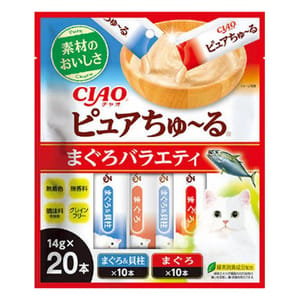 CIAO CIAO 貓零食 Pure超奴醬 吞拿魚Party 14g×20 14g 正面圖