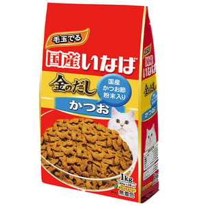 CIAO CIAO 貓糧 金之湯乾糧 鰹魚味 1kg 1kg  正面圖