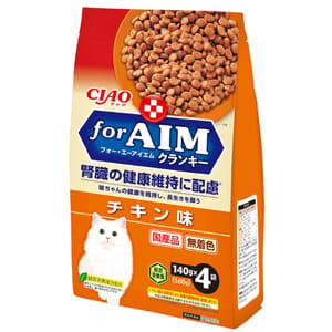 CIAO CIAO 貓糧 AIM夾心乾糧 雞肉味 140g×4 140g 正面圖