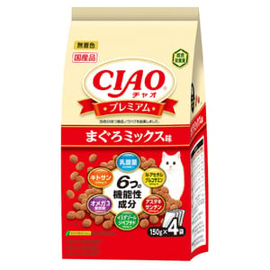 CIAO CIAO 貓糧 機能成分乾糧 吞拿魚味 150g×4 150g 正面圖