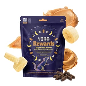 YORA YORA 夢想家營養犬小食 花生醬配香蕉 100g 100g  背面圖