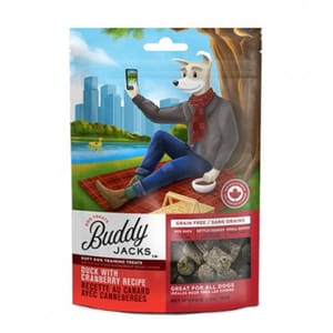 Buddy Buddy JACK'S 香軟狗小食 鴨肉蔓越莓 198g 198g  正面圖