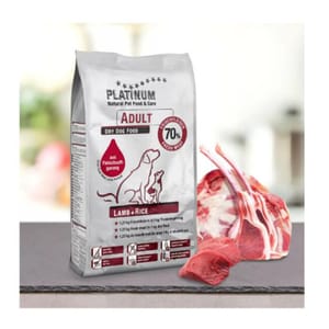 PLATINUM PLATINUM 狗糧 成犬配方 鮮羊肉+白米 30kg 或 30kg 正面圖