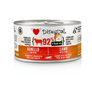 Disugual Disugual 意極鮮 狗罐頭 狗主食罐 92%鮮肉 無穀物羊肉及梨 150g | 意大利製造 150g 正面圖