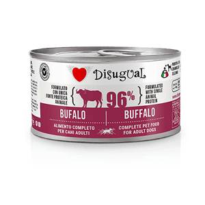 Disugual Disugual 意極鮮 狗罐頭 狗主食罐 96%極品鮮肉 單一蛋白配方 水牛 150g | 意大利製造 150g 正面圖