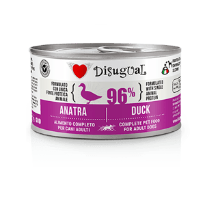 Disugual Disugual 意極鮮 狗罐頭 狗主食罐 96%極品鮮肉 單一蛋白配方 鴨肉 150g | 意大利製造 150g 正面圖