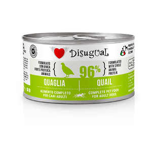 Disugual Disugual 意極鮮 狗罐頭 狗主食罐 96%極品鮮肉 單一蛋白配方 鵪鶉 150g  | 意大利製造 150g  正面圖