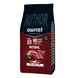 ownat ownat 狗糧 即製製全犬用乾糧 高比例新鮮羊肉及豬肉 3kg 3kg 犬用 正面圖