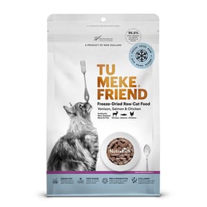 TU TU MEKE FRIEND 貓糧 超級食品凍乾貓糧 鹿肉三文魚雞肉 280g 280g  正面圖