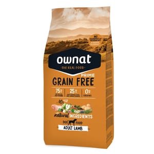 ownat ownat 狗糧 全齡犬糧 放牧草飼小羔羊 大顆粒 3kg 3kg 正面圖