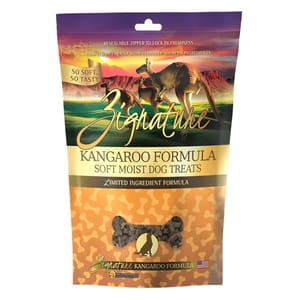 Zignature Zignature 香軟鮮肉狗小食 袋鼠 4OZ 正面圖