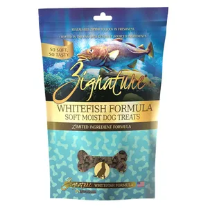 Zignature Zignature 香軟鮮肉狗小食 白魚 4OZ 正面圖