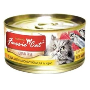 Fussie Fussie Cat 貓罐頭 紅鑽 吞拿魚+鯷魚 80g 80g 正面圖