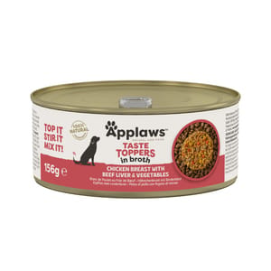 Applaws Applaws 狗罐頭 天然優質雞柳及牛肝及蔬菜 Chicken Breast with Beef Liver and Vegetables 156g 156g 正面圖