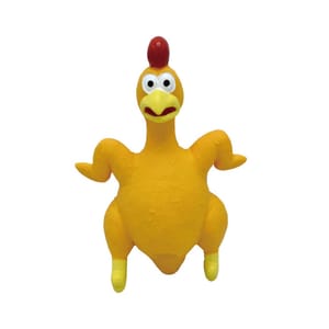 HelloDOG HelloDOG 狗玩具 玩具嚴選 乳膠磨牙耐咬發聲尖叫雞   正面圖
