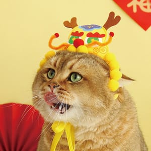HelloDOG HelloDOG 貓玩具 虎帽龍頭 1件   正面圖