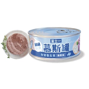 富士一 富士一 貓罐頭 全營養主食罐 吞拿魚慕斯 80g 80g 正面圖