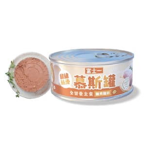 富士一 富士一 貓罐頭 全營養主食罐 雞肉雞肝慕斯 80g 80g 正面圖