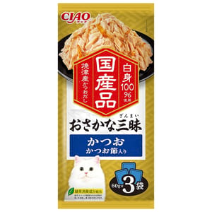 CIAO CIAO 貓零食 新產品 60g×3 60g 正面圖