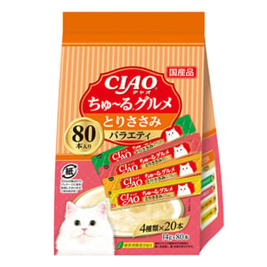 CIAO CIAO 貓零食 超奴PARTY MIX 新產品 14g×80本 14g  正面圖