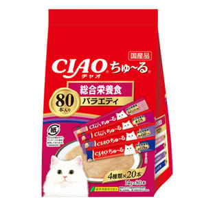 CIAO CIAO 貓零食 超奴PARTY MIX 新產品 14g×80本 14g 正面圖