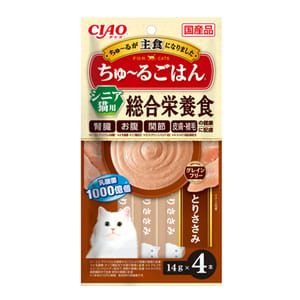 CIAO CIAO 貓零食 綜合營養主食 新產品 14g×4本 14g 正面圖