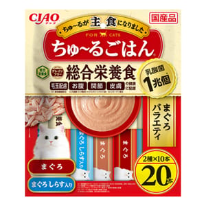 CIAO CIAO 貓零食 綜合營養主食 新產品 14g×20本 14g  正面圖