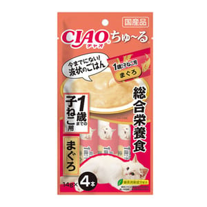 CIAO CIAO 貓肉泥 新產品 14g×4本 14g  正面圖