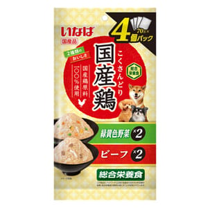 CIAO CIAO 狗肉泥 日本INABA 新產品 70g×4袋 70g 正面圖